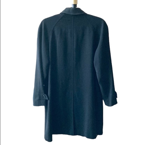 Gallery Petites Black Balmacaan Coat Jacket Sz PL - Picture 2 of 8
